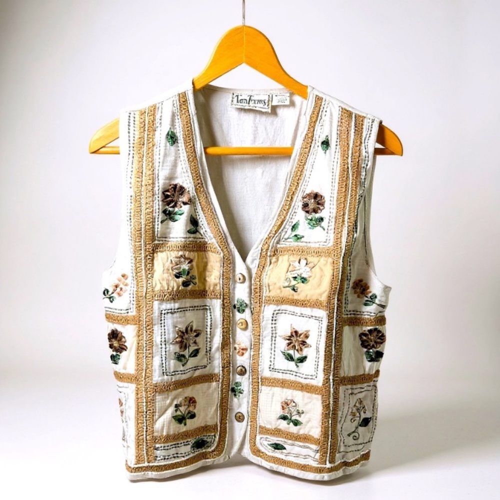 Tantrums Floral Linen x Cotton Vest